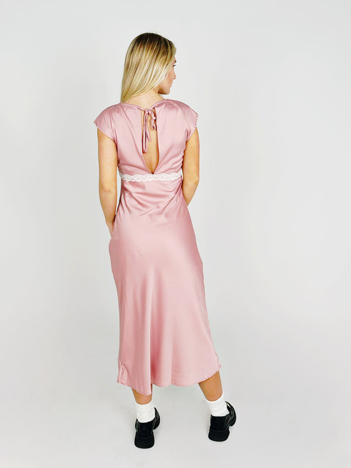Pink Sleeveless Mini Dress