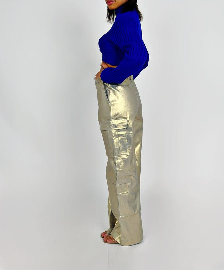 Gold Wide Pants