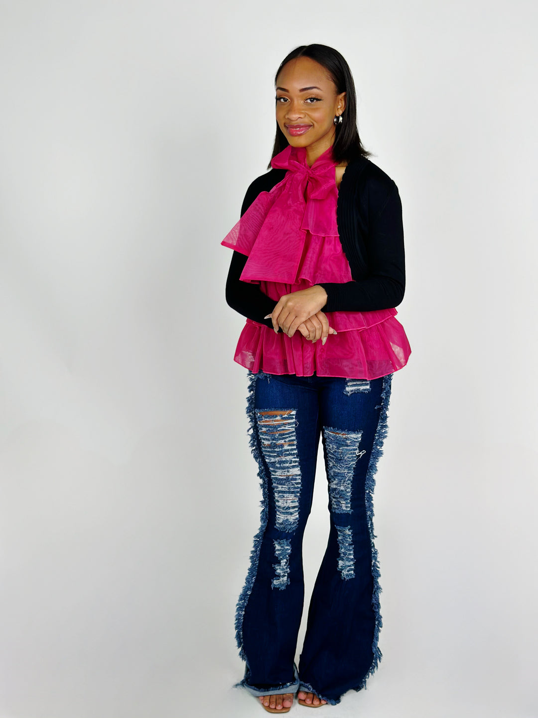 Black Bolero Cardigan