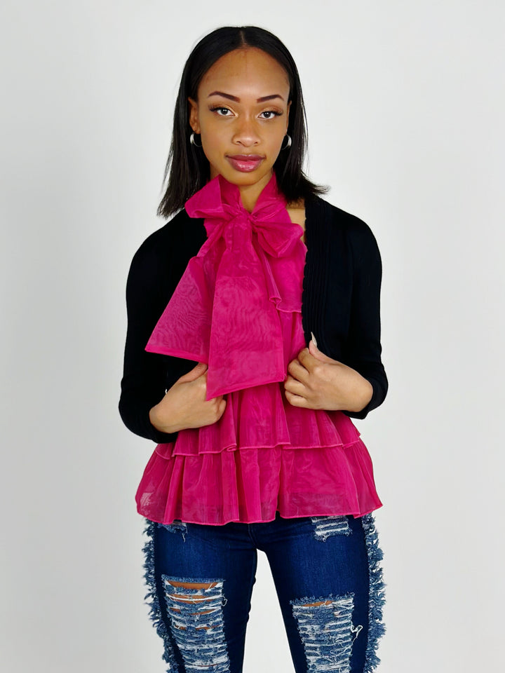 Black Bolero Cardigan