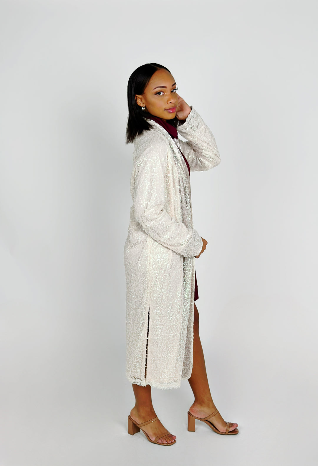 Champagne Velvet Sequin Jacket