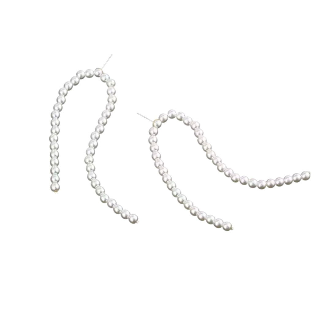 Pearl Stalk Earrings