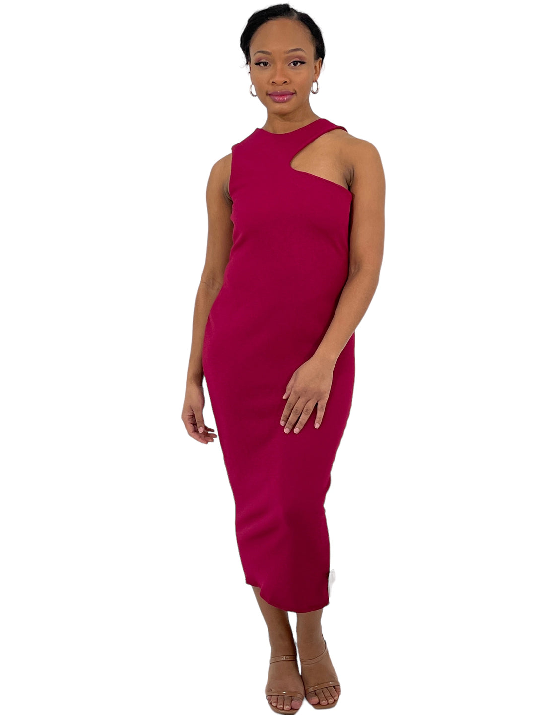 Magenta Midaxi Dress