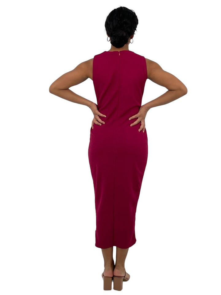 Magenta Midaxi Dress