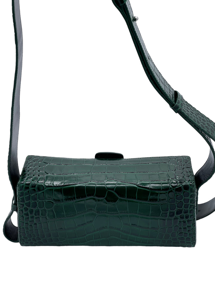 Green Crocodile Skin Purse
