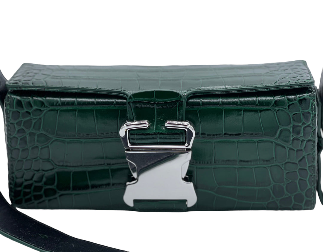 Green Crocodile Skin Purse