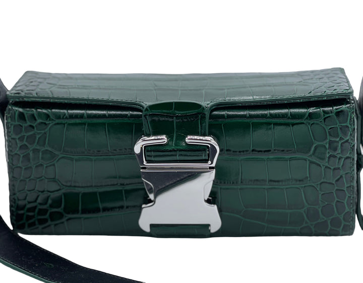 Green Crocodile Skin Purse