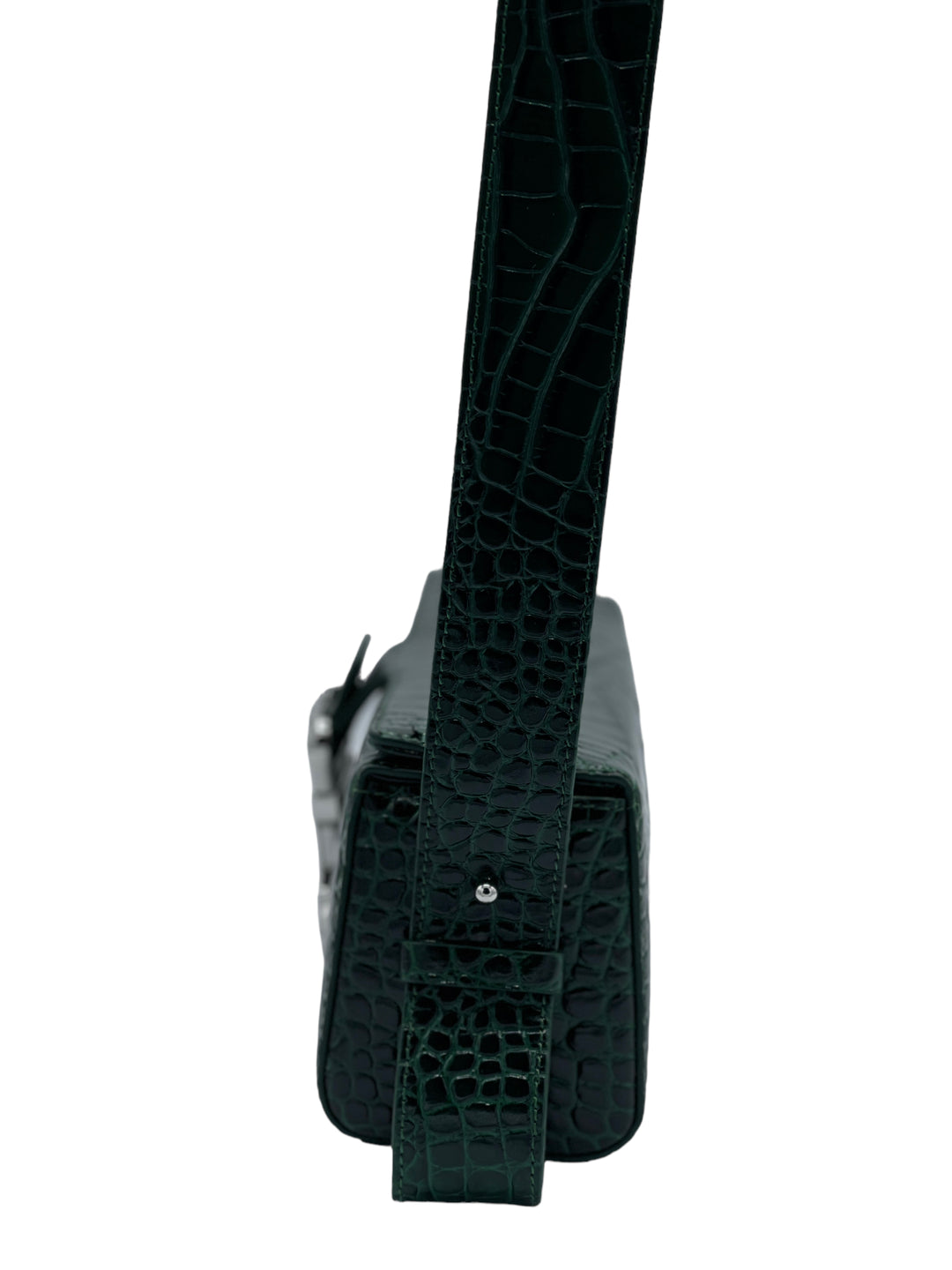 Green Crocodile Skin Purse