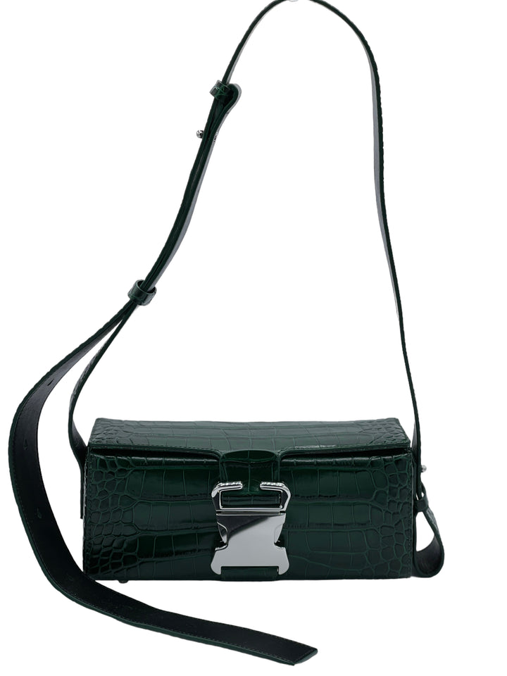 Green Crocodile Skin Purse