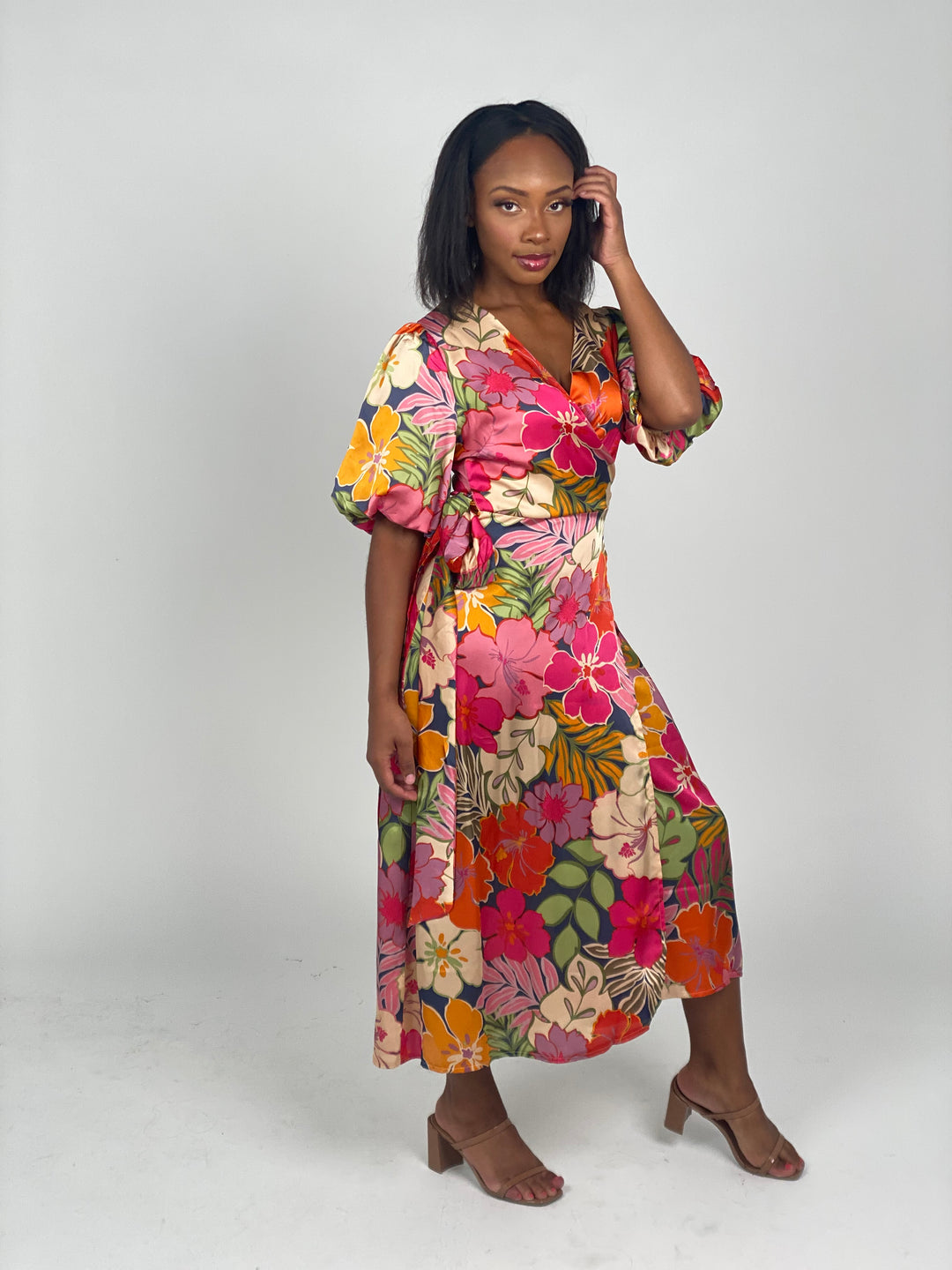 Floral Wrap Dress