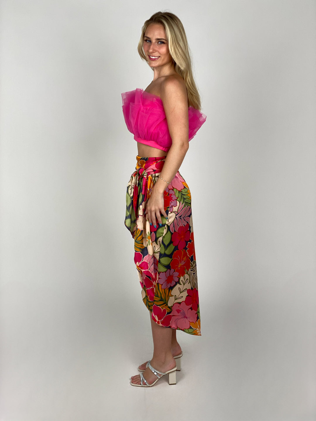 Hot Pink Tulle Top