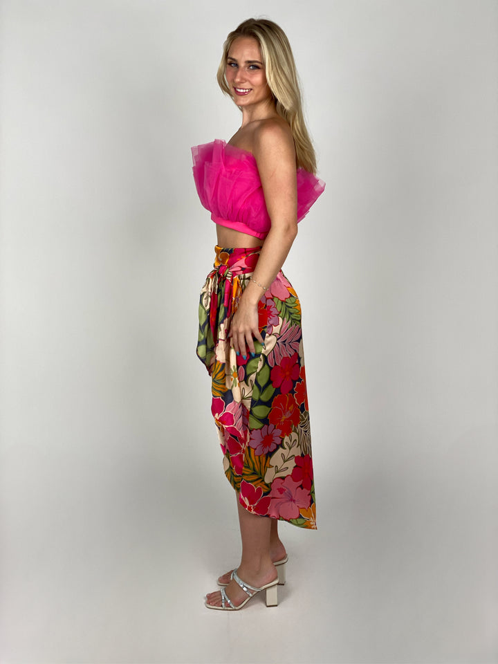 Hot Pink Tulle Top