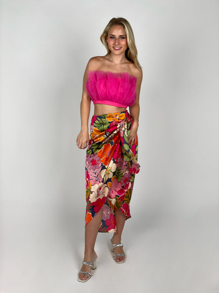 Hot Pink Tulle Top