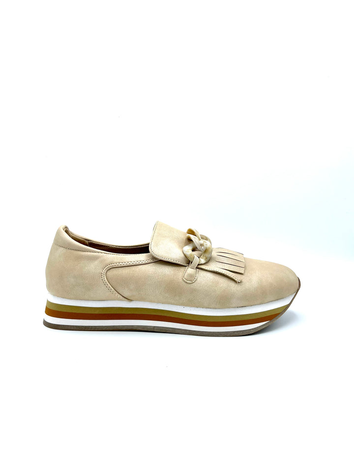 Coconuts Beige Slip Ons
