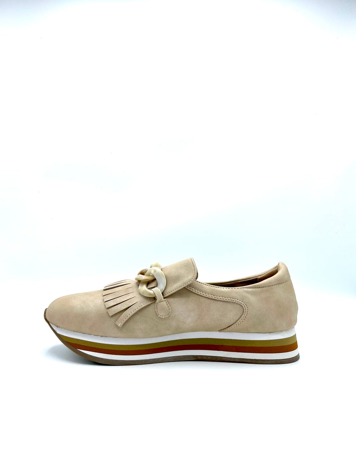 Coconuts Beige Slip Ons