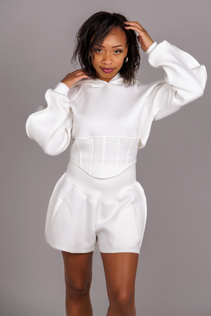 White Short Suit