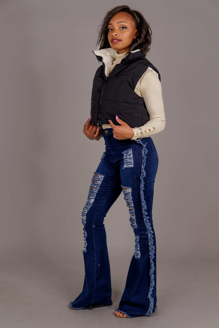 Cream Crop Jacket