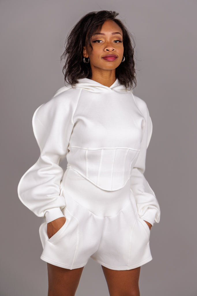 White Short Suit