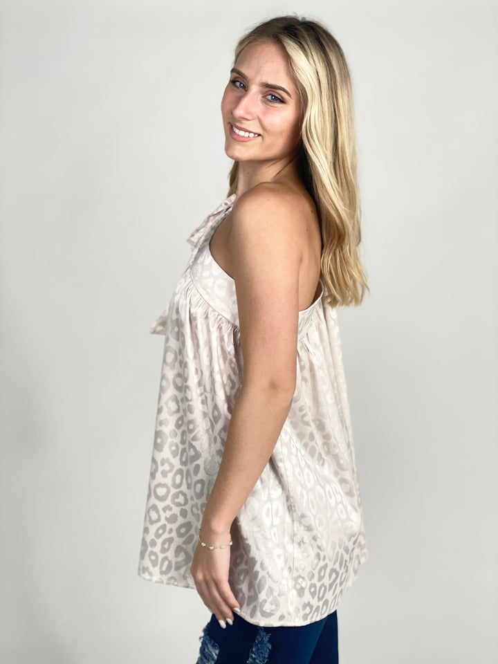 Pearl Leopard Print Top