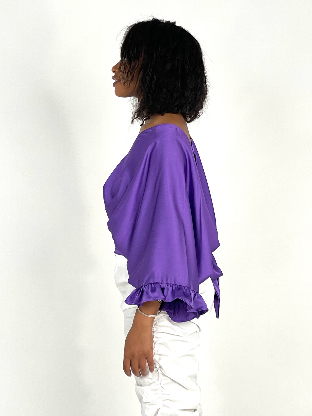 Purple Flowy Blouse