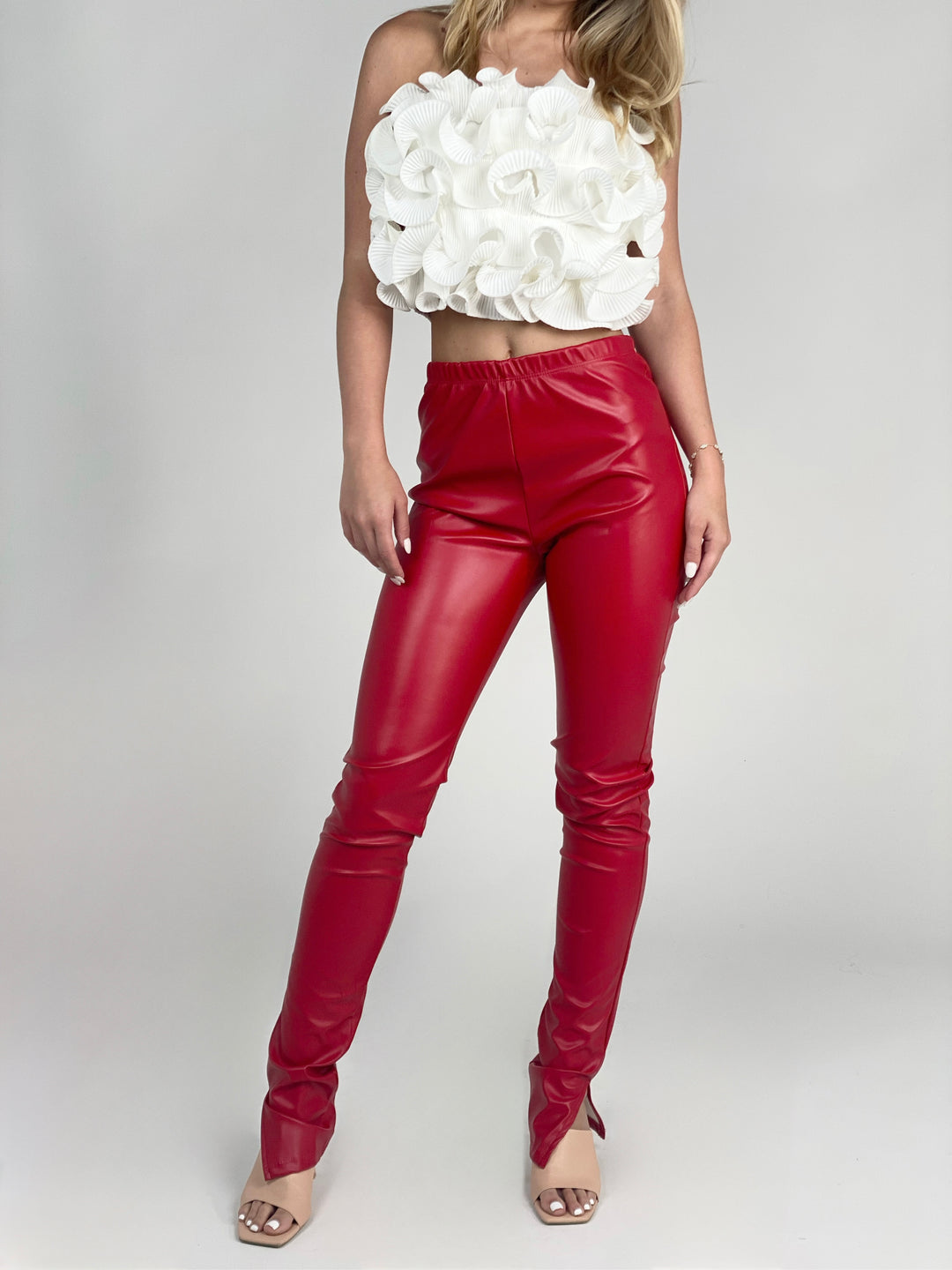 Red Leather Pants