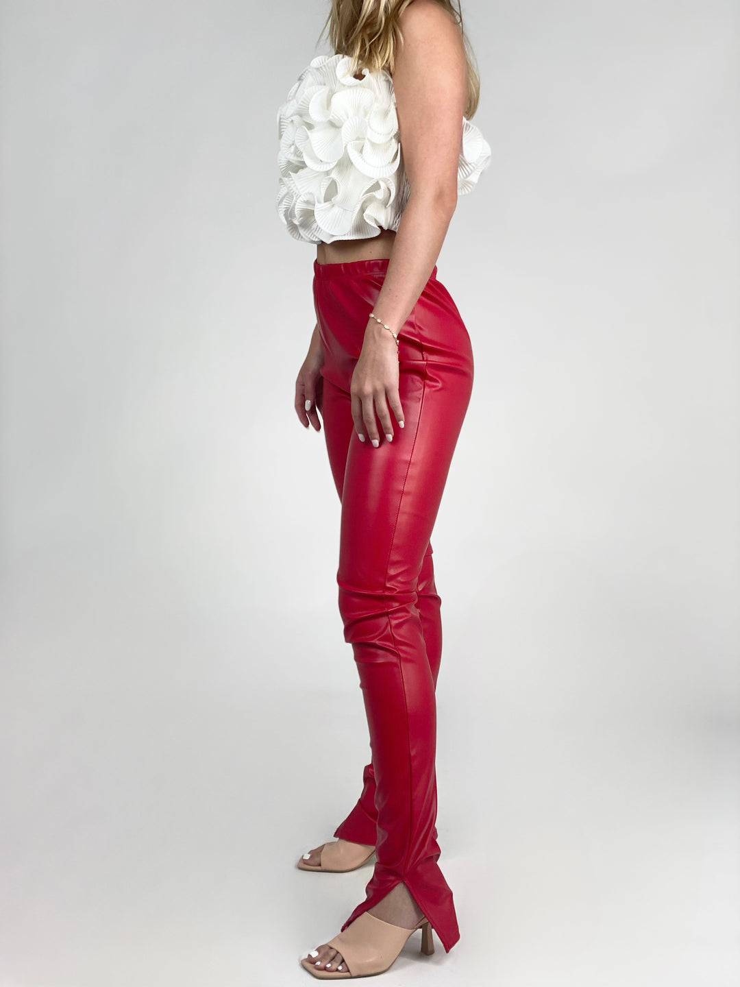 Red Leather Pants