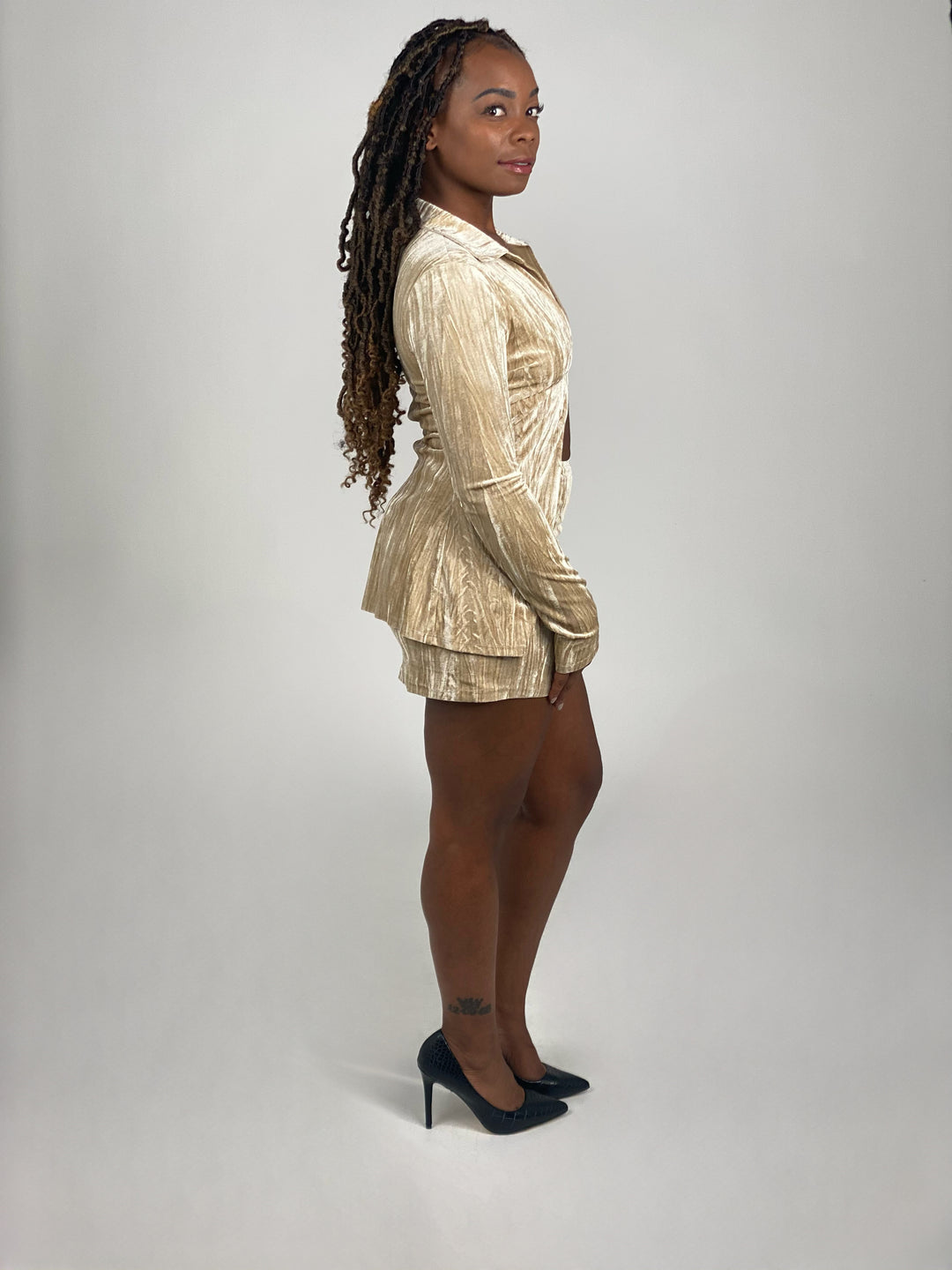 Cream Mini Skirt