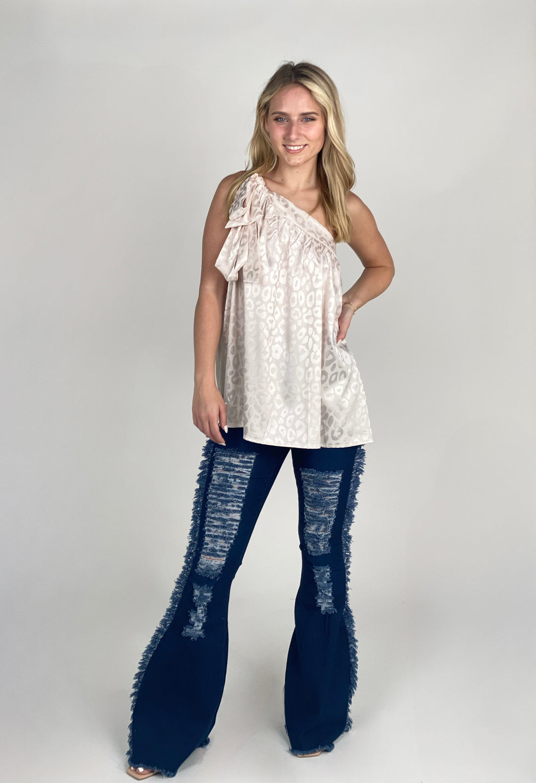 Pearl Leopard Print Top