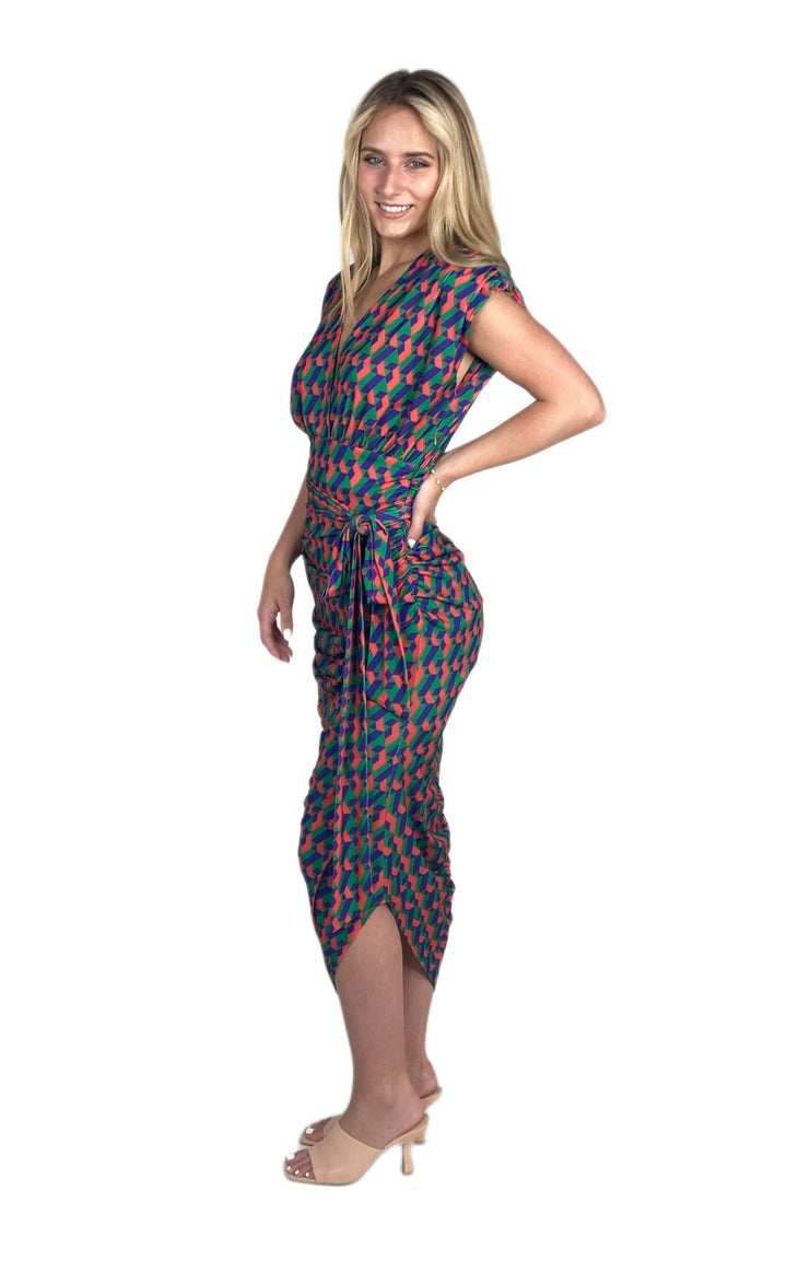 Opal Printed Midi Dress