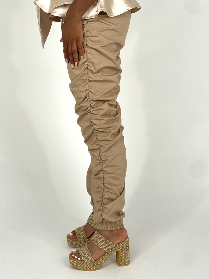 Taupe Parachute Pants