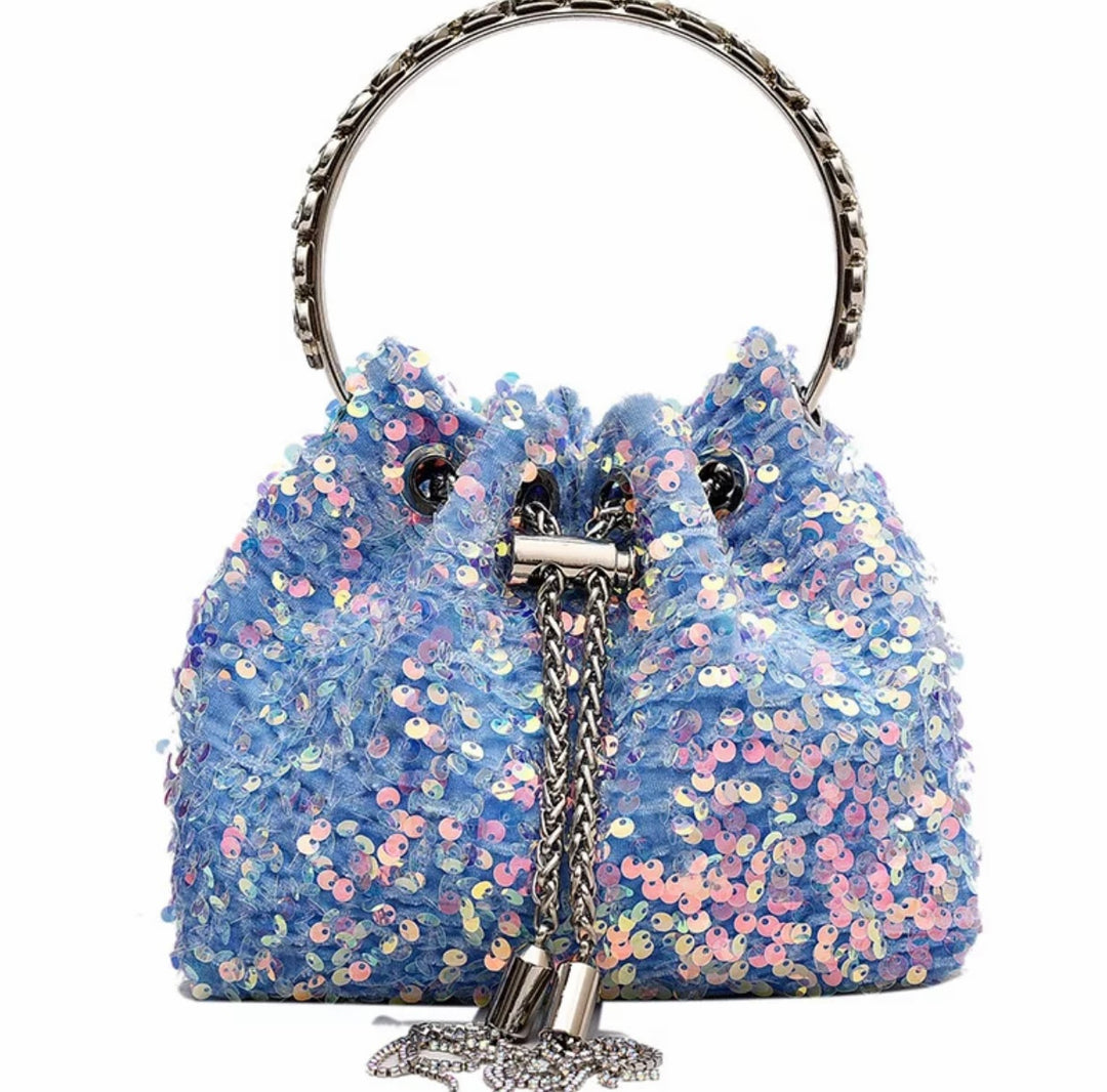 Sequin Light Blue Bag