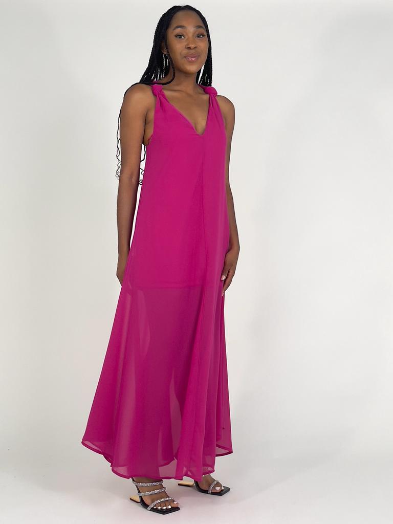 Magenta Maxi Dress