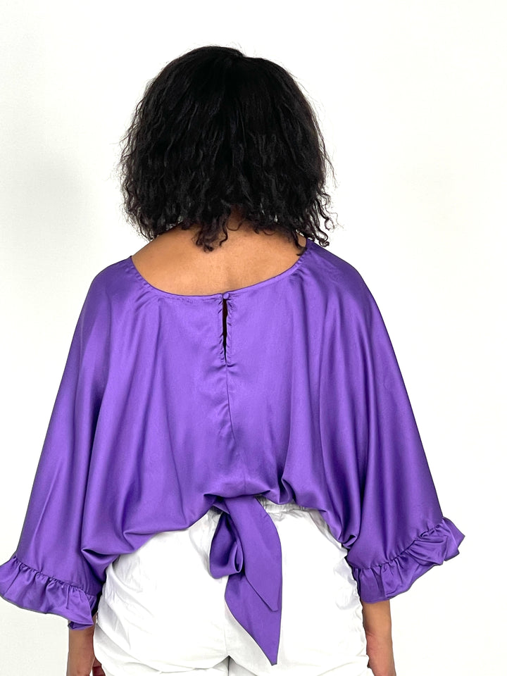 Purple Flowy Blouse