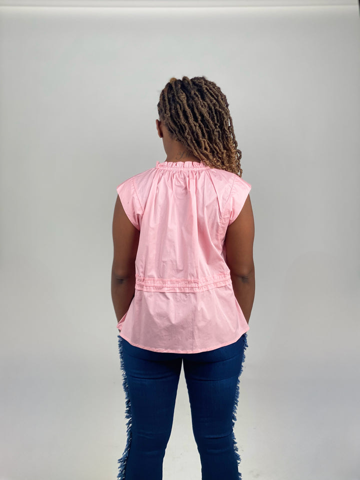 Pink Poplin Open Top