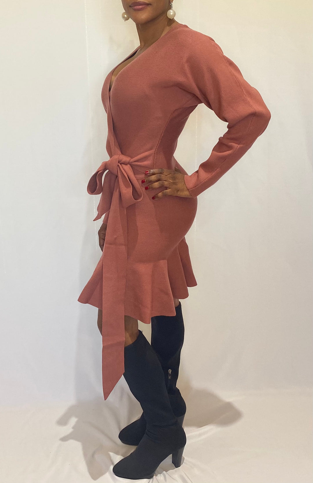 Mocha Sweater Mini Dress