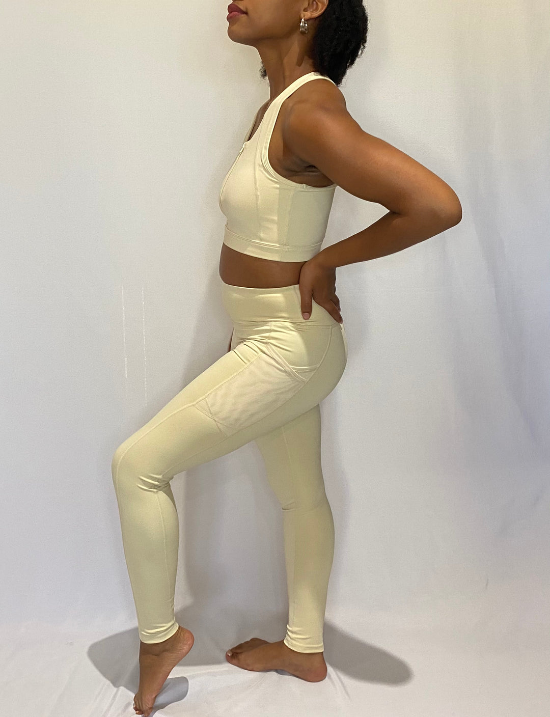 Cream Leggings