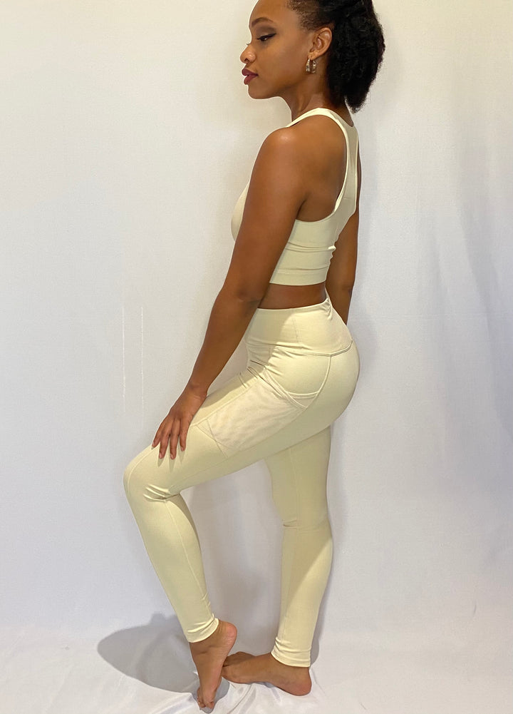 Cream Leggings