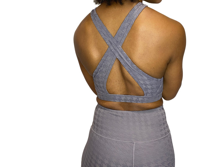 Mellow Lavender Patterned Bra