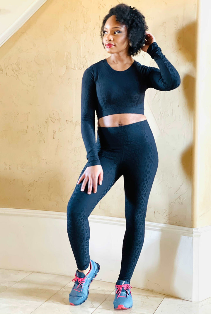 Black Leopard Leggings