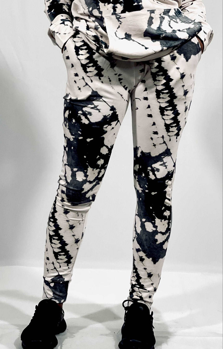 Black Tie-Dye Sweatpants