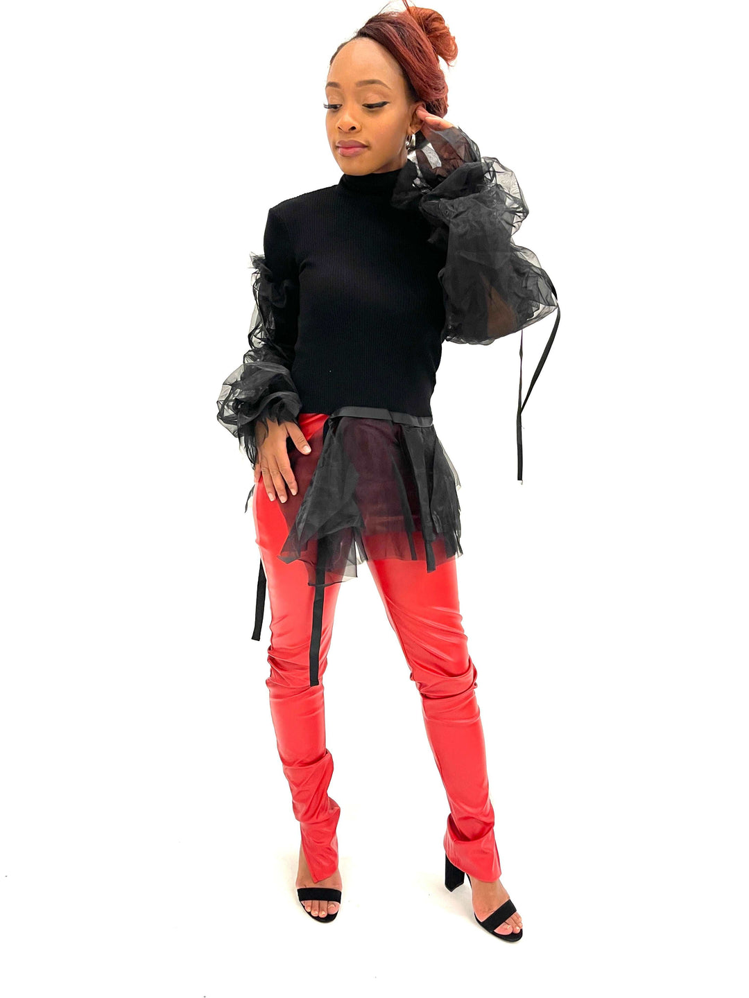 Black Flared Sweater