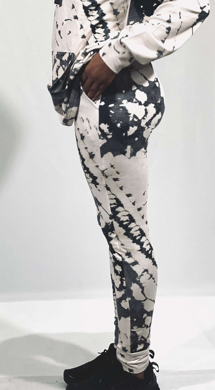 Black Tie-Dye Sweatpants