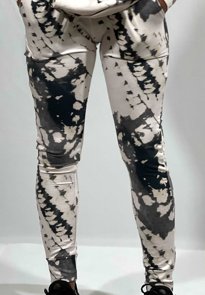 Black Tie-Dye Sweatpants
