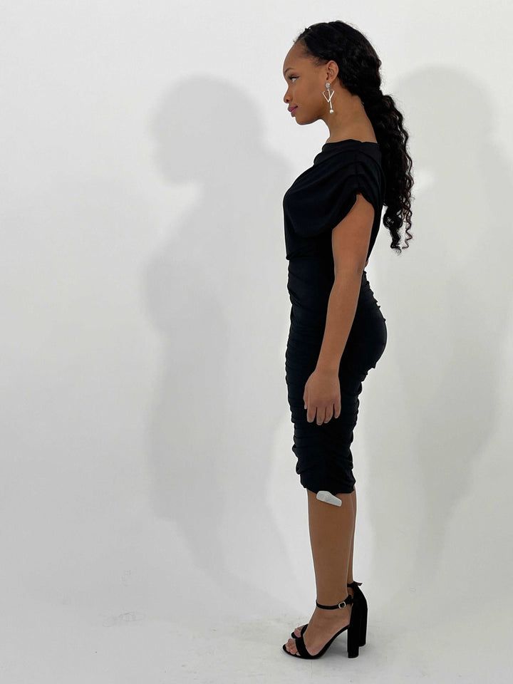 Black Ruffled Dress