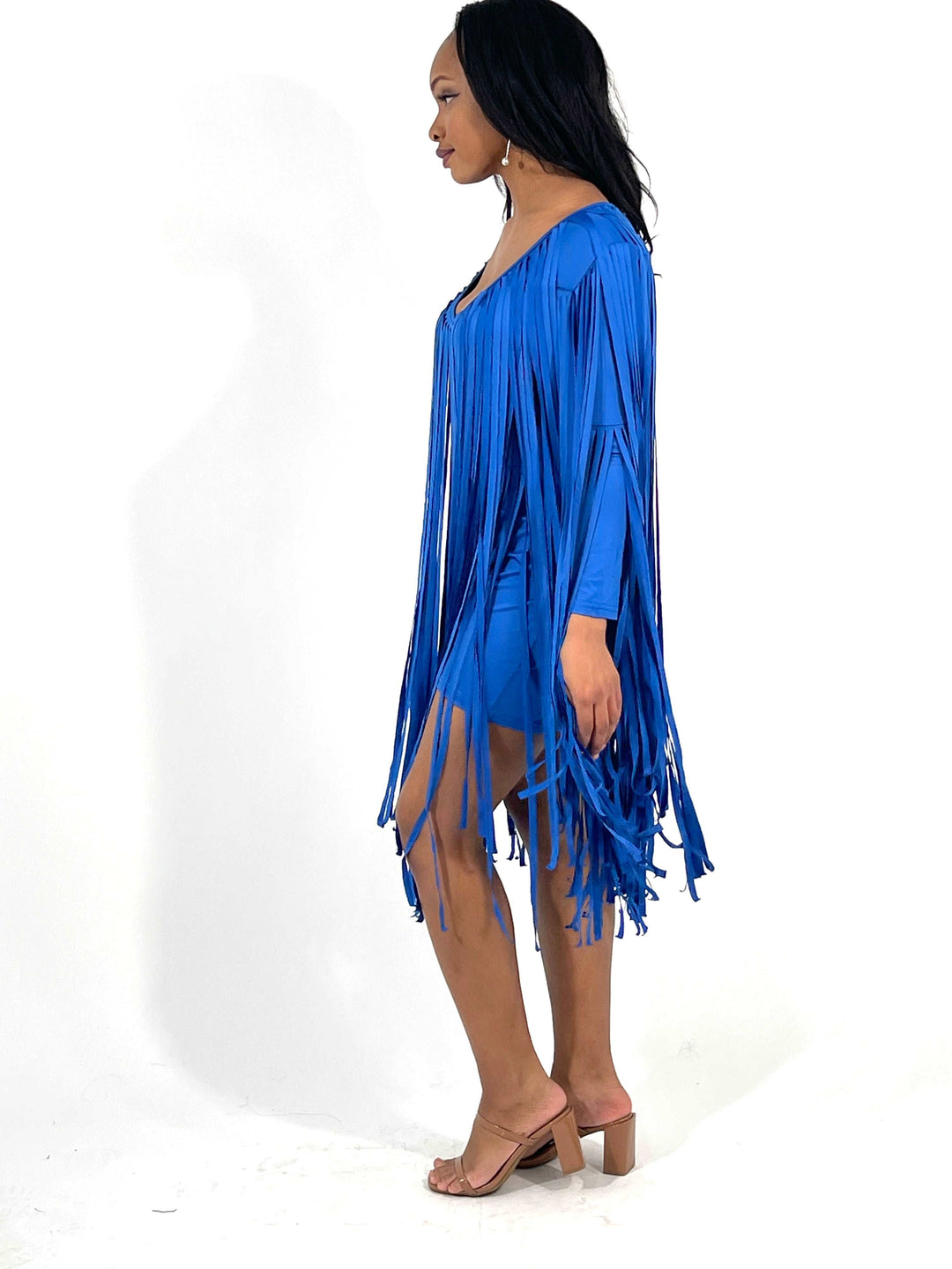 Blue Fringe Dress