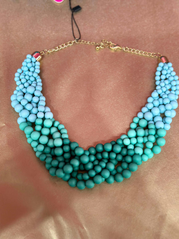 Blue Crystal Sassyn Necklace