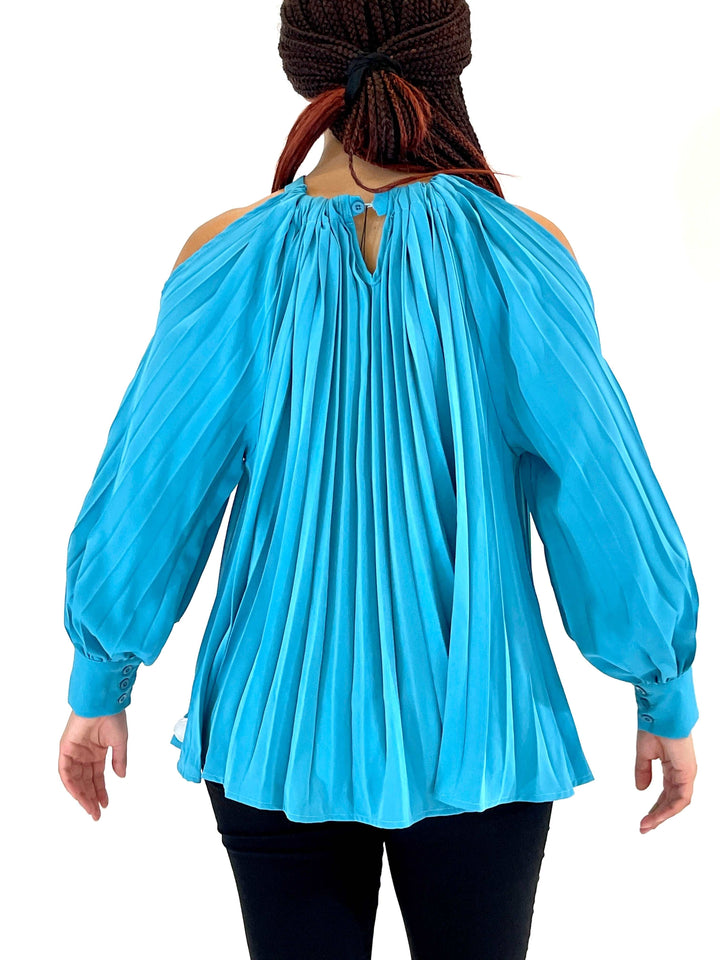 Baby Blue Ruffled Top