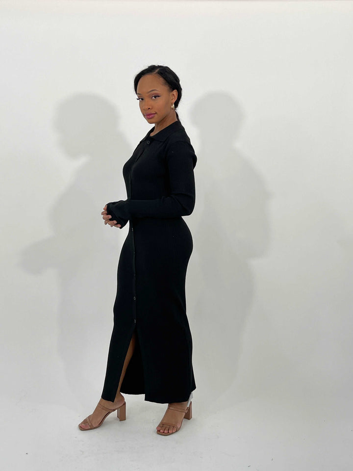 Black Cute Sweater Dress