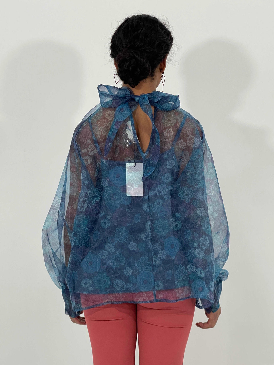 Blue Floral Print with Cami Top