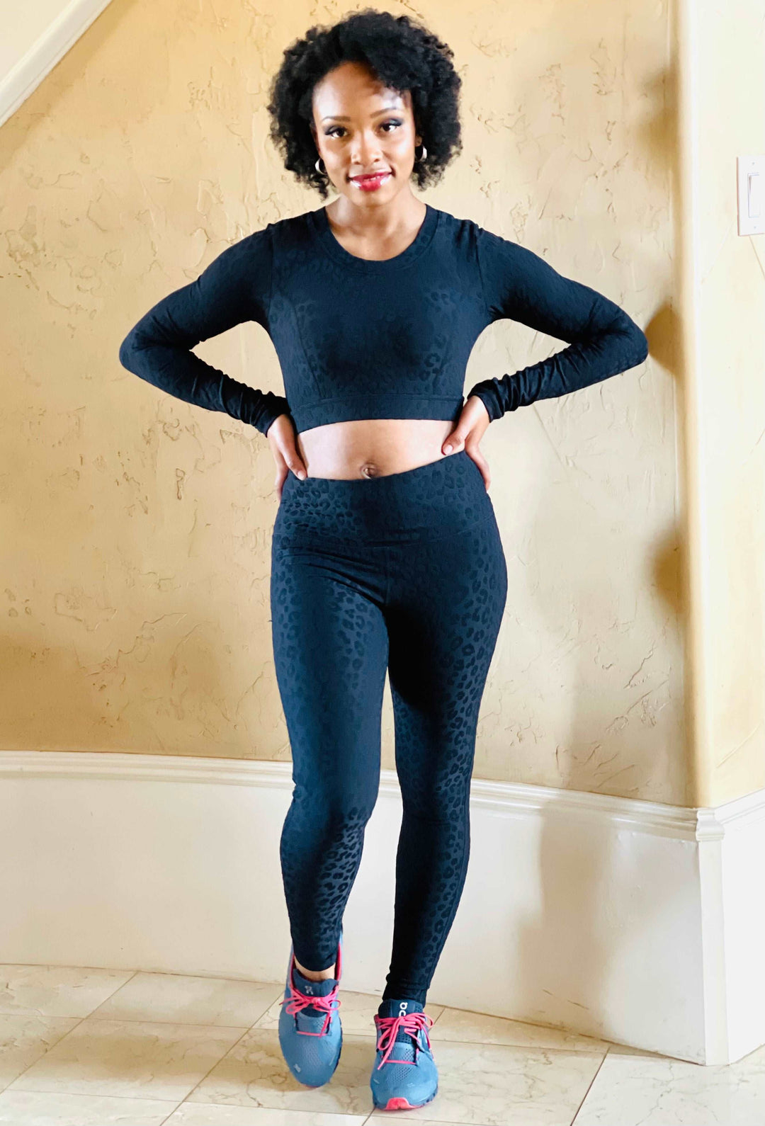 Black Leopard Leggings